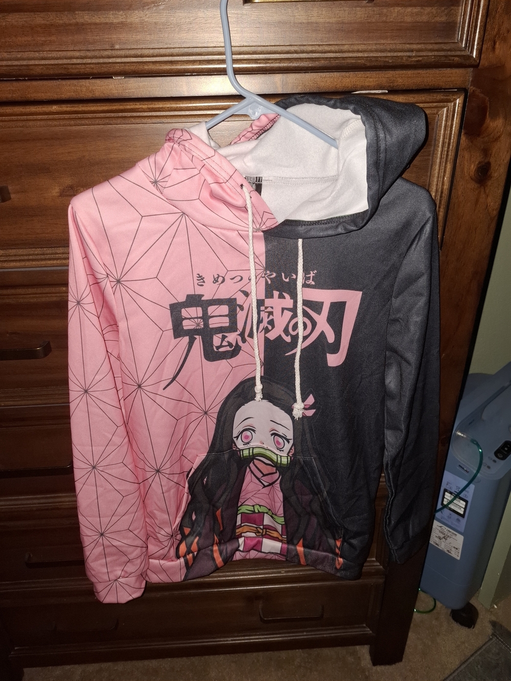 Demon Slayer pullover hoodie featuring Nezuko Kamado